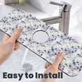thumbnail image 6 of Sikiie Indigo Tie Dye Splash Guard for Sink Faucet-1 PC Super Absorbent Fast Drying Mat Sink Gadgets-Splash Guard for Kitchen, Sink Mat, 6 of 7