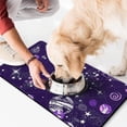 thumbnail image 2 of Pet Feeding Mat Outer Space Cute Celestial Star Constellation Moon and Stars Waterproof Absorbent Non-Slip Dog Food Mat, 2 of 7