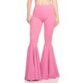 thumbnail image 1 of Txlixc Pantalones de campana sexy femenina, pantalones de moda retro sin fisuras de color sólido y cintura alta Txlixc  moda, 1 of 6