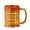orange and yellow, variant on 12oz Ceramic Coffee Beer Mug with Handle, Microwave & Dishwasher Safe, Home Office Use, Ideal Birthday Holiday Gift