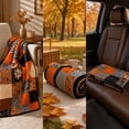 thumbnail image 6 of 27.6x39in Vintage Patchwork Halloween Flannel Throw Blanket,Fall Harvest Halloween Decorations,Soft Printed Decorative Blanket, Indoor Outdoor Farmhouse Sofa Couch Bed Living Room Holiday Decor Throw, 6 of 8