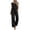 #01 Black 【Pick Your Favorites & Stock Up】, variant on Women's Wide Leg Jumpsuit Pants, High Waisted Sleeveless with Pockets, Stretchy Flowy, Casual Daily Lounge Wear, | TOPLIU,Black M