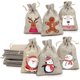 thumbnail image 2 of Saco de Yute Navideño, Bolsa de Dulces Navideños de Regalo 24 Piezas, 2 of 5