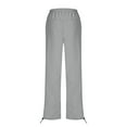 thumbnail image 4 of Enjoytime Womens Fall Pants Solid Color Waterproof Sweatpants Hiking and Mountaineering Casual Workout Womens Trousers with Multi Pockets Gray M, 4 of 8