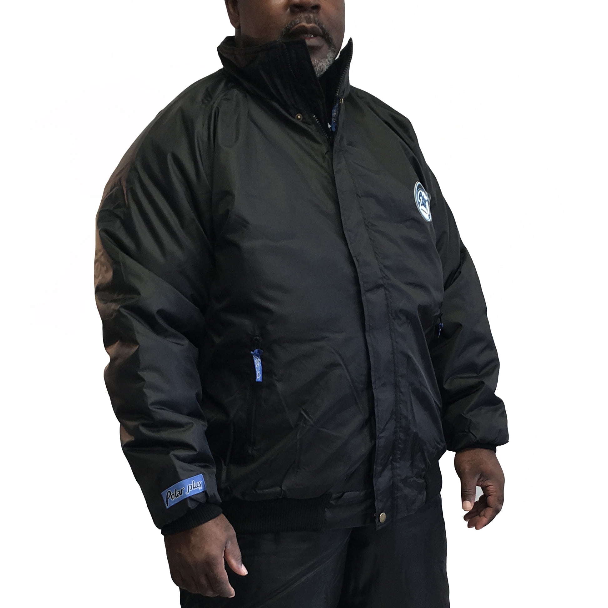 Polar Plus Insulated Black Bomber Winter Jacket for Men