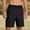 #81-Black, variant on Ceisia Men's Solid Casual Cargo Shorts with Buckle Waistband Drawstring Multi-Pockets Comfortable Summer Outdoor Workwear Pants Black Gifts for Father 2X