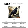 thumbnail image 5 of Crow Covers Pillows Set of 2 with Unique Patterns, Throw Pillow Inserts for Bed or Couch, Available in 16x16, 18x18, 20x20 Inches for Any Occasion, 5 of 6