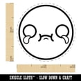 thumbnail image 2 of Kawaii Cute Crying Face Self-Inking Rubber Stamp Ink Stamper - UV Ink - Mini 1/2 Inch, 2 of 7