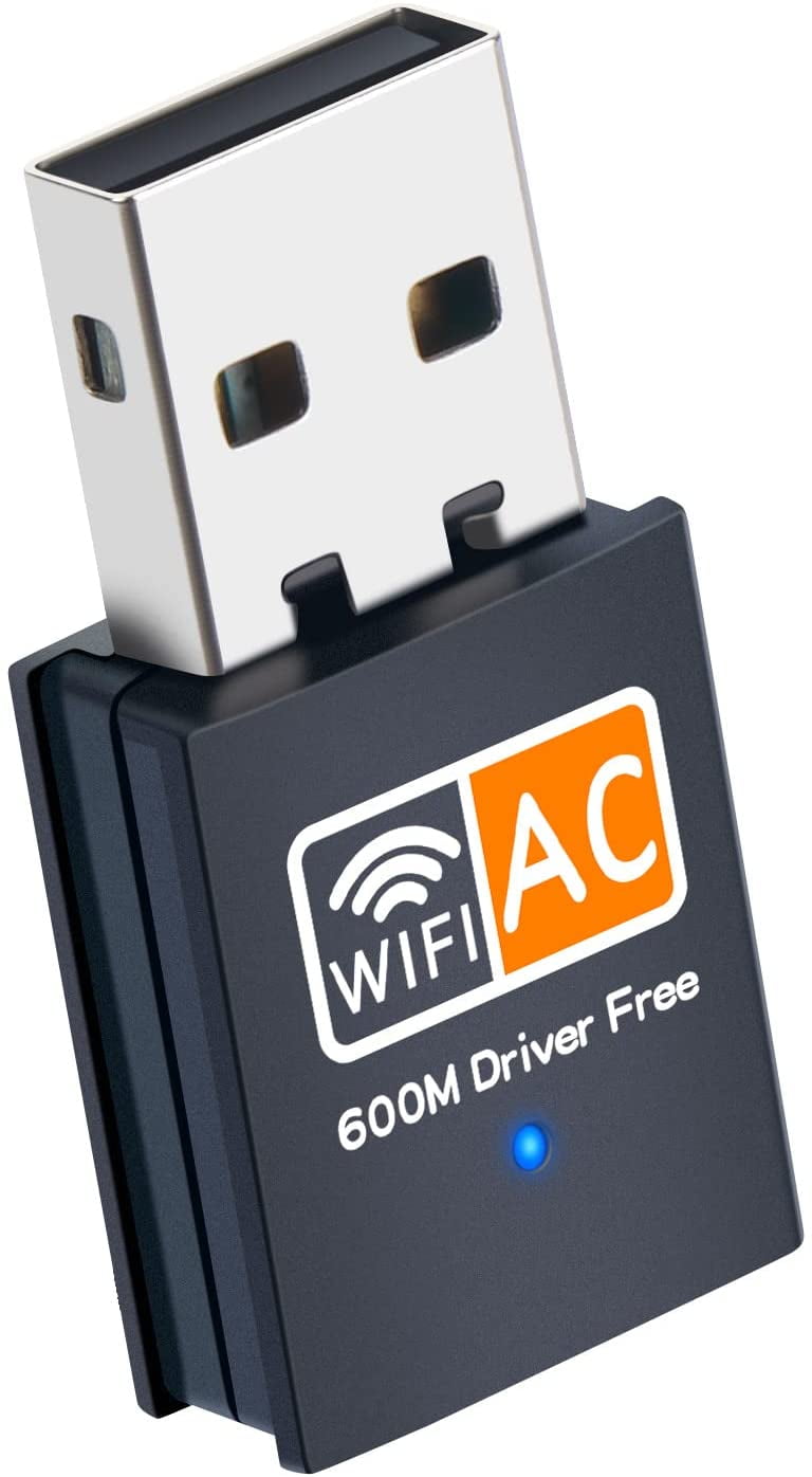 USB WiFi Adapter, 5G/2.4G Dual Band Wireless USB Adapter for PC, 600Mbps High Speed Adapter for Desktop PC, WiFi Dongle Support Windows 7/8/10 Mac - Walmart.com