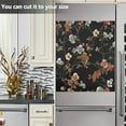 thumbnail image 3 of Yayeee Magnetic Dishwasher Cover for The Front Decoration Home Kitchen Machine Sticker Protector, Black Flowers, 3 of 6