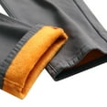 thumbnail image 5 of KKBOTIVE Men's Thermal Lined Winter Slim Fit Straight Leg Thickened Stretch Warm Fashion Denim Jeans Grey Size: Slim:XXL, 5 of 7