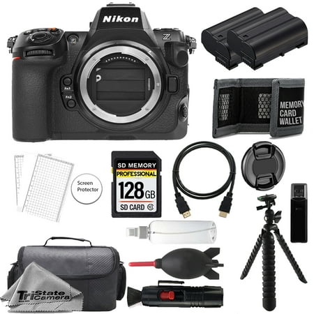 Nikon Z8 Mirrorless Camera (Body) + 128GB + Extra Battery+ Tripod- Accessory Kit