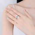 thumbnail image 4 of Moissanite Ring for Women 2 Carat Diamond Engagement Rings 18K White Gold Plated 925 Sterling Silver Moissanite Ring Womens Diamond Rings Diamond Eternity Rings for Women, 4 of 7