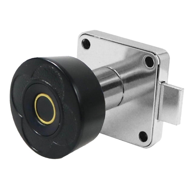 Langgg Smart Fingerprint Drawer Lock for Cabinet Locks Keyless Locker Home Office Box Wardrobe Wardrobe Black 22mm
