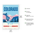 thumbnail image 2 of Cool Colorado - Pacifica International Airways - Vintage Airline Travel Poster c.1955 - Master Art Print (Unframed) 12in x 18in, 2 of 4