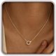 thumbnail image 1 of Chenchen Gold Necklace for Women, 14K Gold Plated Dainty Necklaces for Women Trendy Simple Choker CZ Circle Interlocking Pearl Pendant Charm Necklace Cute Fashion Jewelry Gifts for Her, 1 of 1