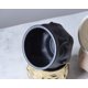 thumbnail image 4 of Cuenco de cerámica decorativo negro con patrón de cara, porta joyas y llavero, jarrón decorativo para sala de estar, 4 of 5