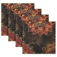 thumbnail image 5 of Satin Native Fab Cotton Dinner Napkin Autumn Bloom Dance Reusable, 5 of 8