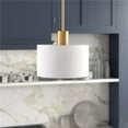 thumbnail image 1 of Henn & Hart PD0596 Henri Brass & Fabric Pendant, 1 of 11
