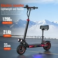 thumbnail image 2 of J11-Plus Electric Scooter for Adults , 48V 21AH,1200W Motor, Max 35mph, 33 Miles, 11" Off-Road Tires, Folding E-Scooter Detachable Seat, 2 of 6