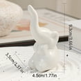 thumbnail image 7 of Joernso Elephant Statue Mini Ceramic Elephant Figurine Small Shelf Tabletop Centerpiece for Living Room Bedroom Home Decor, 7 of 7