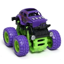 BESTSKY Car Toys for Toddlers 1-3,Monster Toys Truck 360掳 Rotating Stunt Cars - Push and Go Toy Cars for Boys and Girls
