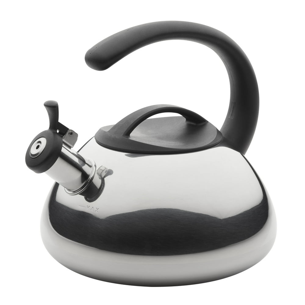Farberware Stainless Steel Whistling Tea Kettle, 2.3Quart, Silver