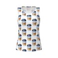 thumbnail image 4 of Lsque Coffee To Go Pattern Printed Workout Tank Tops for Women, Athletic Sports Tank Tops, Compression Sleeveless Dry Fit Shirts,Sleeveless Yoga Shirt-XX-Large, 4 of 9