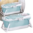 thumbnail image 7 of ijuicy Portable Bathtub, Foldable Thermal Bathtub for Adult, PP and TPE Collapsible Tub - Blue, 7 of 7
