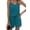 Blue, variant on Womens Two Piece Short Sets Solid Color Ribbed Top and Shorts Two-Piece Set Wine Red XL