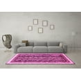 thumbnail image 3 of Ahgly Company Indoor Rectangle Abstract Pink Modern Area Rugs, 8' x 10', 3 of 4