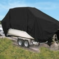 thumbnail image 7 of Covers&All Tarp Waterproof, 18 Oz PVC Polyester Tarp Tuff Heavy Duty Tarp with Grommets, Tear & UV Resistant, Multipurpose Use - Roofs, Pools, Boats, Canopies, Dump Trucks, Trailers(6' Hx8' W,Black), 7 of 7