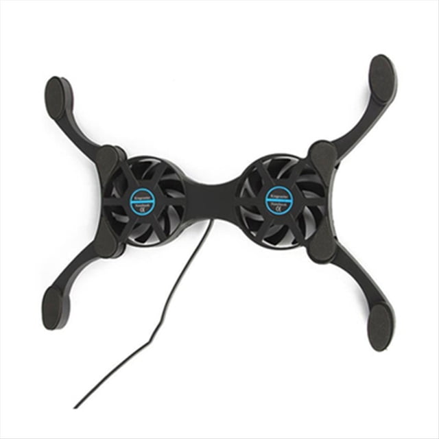 Enfriador Computadora Portátil con Almohadilla Enfriamiento Plegable Ventiladores Dobles Soporte para Alimentación USB 7 A 15 Pulgadas