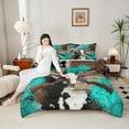 thumbnail image 4 of Castle Fairy Bull Skull 3-Piece Full Comforter Set, Hunting Western Bedding, 4 of 8