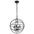 thumbnail image 4 of Wallace 4 light Matte Black Pendant, 4 of 4