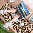 thumbnail image 6 of Brown Leopard Print Desk Mat, Desk Accessory, Cute Workspace, Trendy Workspace, Trendy, 35.4x15.7in Large Gaming Mouse Pad, Cute Desk Topper, Pretty Desk Pad, 6 of 6