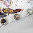 thumbnail image 4 of Homewish Train Steam Engine Blackout Curtains Set of 2 (52x84 Each),Colorful Balloon Window Curtains,Retro Ink Painting Curtains and Drapes For Boys Teens,Microfiber Bedroom Decor, 4 of 6