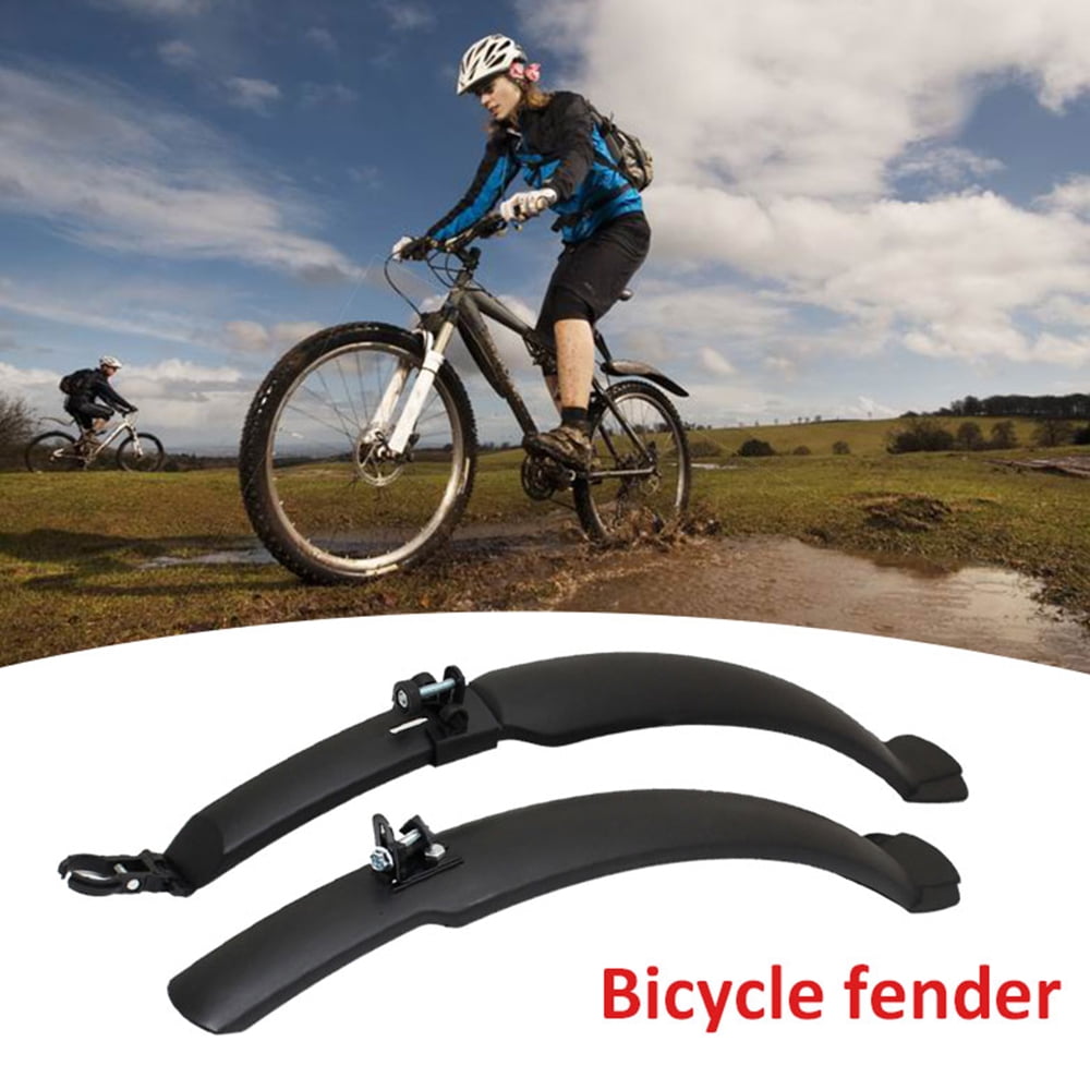 Bicycle Fenders Black Mountain Bike Front/Rear Fender Cycling Mudguard Wings Kit