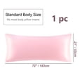 thumbnail image 6 of PiccoCasa Silky-Soft Satin Pillow Cases with Zipper Long Pillowcase Pillow  Covers Jumbo Pink, 6 of 8