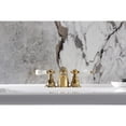 thumbnail image 3 of Kingston Brass KB952APL American Patriot Mini-Widespread Bathroom Faucet with Pop-Up Drain, Polished Brass, 3 of 7