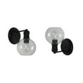 thumbnail image 3 of Chloe Lighting Oxa 6" 1-Light Indoor Glass and Metal Wall Sconce in Matte Black, 3 of 10