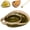 Green, variant on Soup And Side Bowl Plate Ceramic, Chip And Dip Divided Bowls,Retro style Soup Bowl With Cracker Holder,Heat-Resistant Fan Shape Ceramic Split Cereal.