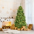 thumbnail image 4 of Patiojoy 6FT Pre-lit Hinged Artificial Pencil Fir Christmas Tree with LED Lights, 4 of 10