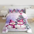 thumbnail image 2 of Manfei Christmas Snowman Child Bedding Comforter Set, Rustic Farmhouse Tree Twin Comforter Sets, Winter Western Festival Reversible Bedding Set, Breathable Home Decor, 2pcs, 2 of 8