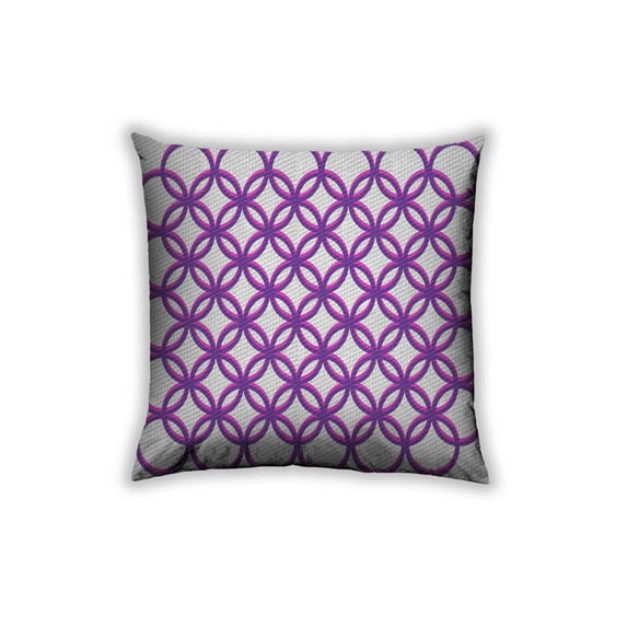 Ahgly Company Outdoor Square Patterned Throw Pillow, 18 inch by 18 inch