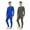 Forest Green/Royal, variant on Mens Baselayer PJ Set, Mens Thermal Sets up to 3XL (2 Sets)