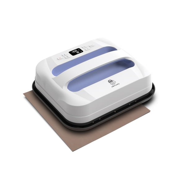 ARTeefy 12" x 10" Portable Heat Press Machine for T-Shirts, Sublimation and HTV Vinyl, Includes Free Premium Teflon Sheet, Purple