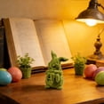 thumbnail image 2 of Easter Bunny Figurine Set – Hand-Painted Holiday Decorations for Indoor & Covered Outdoor Use, Resin/Wood/Ceramic Bunny Ornaments for Spring Display, 2 of 3