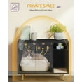 thumbnail image 5 of Hzuaneri Cat Litter Box Enclosure, Modern Litter Box Furniture, Wooden Pet House, Black CB01504G, 5 of 10