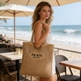 thumbnail image 6 of Floleo Woven Hollow Out Beach Bag, Khaki Mesh Shoulder Tote Bag for Women, Lightweight Breathable Beach Purse with Large Capacity for Summer Travel, Pool, Grocery, 6 of 6